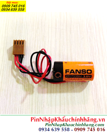 Fanso ER17335M (Zắc Omron); Pin Nuôi nguồn Fanso ER17335M lithium 3.6v 2/3A 1700mAh chính hãng